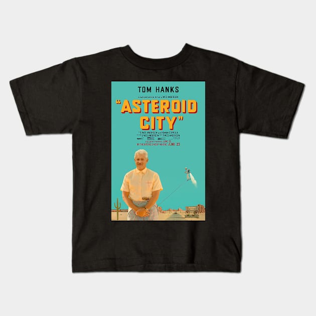 Asteroid City Tom Hanks Poster Kids T-Shirt by charm3596